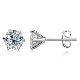 Original 1CT 2CT 3CT D Color Moissanite Earrings for Men Women Real Silver 925 Piercing Stud Earrings Fine Jewelry & Certificate