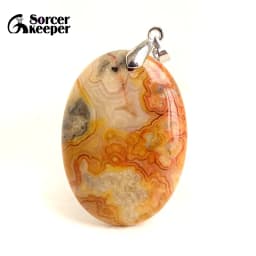 High Quality Pendentif Real Natural Crazy Lace Agate Stone Pendant Chains Necklace For Women's & Men's Jewelry Making BK996H