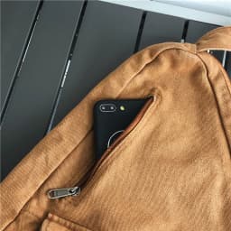 HOCODO Canvas Chest Bag Women 2022 Women Shoulder Messenger Bag Unisex Canvas Crossbody Bag Muliti Pocket Casual Women Bag