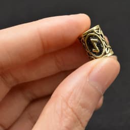 24pcs/Set Vintage Futhark Runes Viking Beads Spacer Large Hole Beard Hair Bead for Charm Bracelet DIY Handmade Jewelry Making