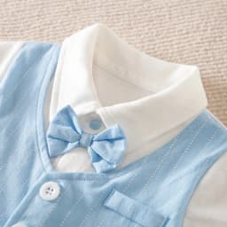 0-18 Baby Bodysuit Gentleman Style Handsome Party Vest Cotton Comfortable And Soft Summer Short Sleeve Newborn Clothing