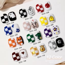 AS 12pcs Gel Nail Polish Colorful Painting Gel Set Nail Art Vernis Semi Permanent Glitter Polish UV Nail Gel Manicure Kit