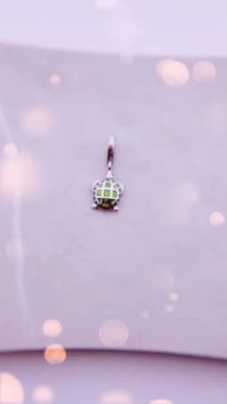 Green Turtle Charm Pendants For Women Men Brand New 925 Sterling Silver Cute Ocean Jewelry