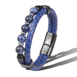 Jewelry 2025 Jewelry Chakra Men's Rosary Stainless Steel Chain Beads For Bracelets Genuine Leather Women Magnetic Natural Stone