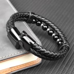 Jewelry 2025 Jewelry Chakra Men's Rosary Stainless Steel Chain Beads For Bracelets Genuine Leather Women Magnetic Natural Stone