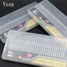 30pc Diamond Nail Drill Bits Set Milling Cutter Rotary Burr Cutter Clean Files for Electric Manicure Machine Accessory