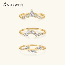ANDYWEN 925 Sterling Silver Distance Band Bushel Rings Interwoven Vine Lave Edge Crystal Zircon CZ Wander Ring Custom Jewels