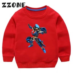 Kids Sweatshirts Tobot Evolution Transformer Robot Car Print Funny Children Hoodies Casual Baby Pullover Tops Girls Boys Clothes