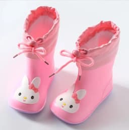 Children's Rain Boots Boy Girl's Solid Colour Waterproof Rain Boots Comfy Non Slip Durable Water Shoes For Kid's Outdoor