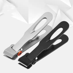 Slanted Nail Clippers Stainless Steel Wide Jaw Opening Manicure Fingernail Cutter Thick Hard Ingrown Toenail Scissors Tools