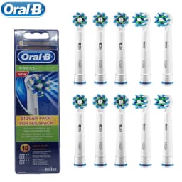 Oral B Electric Toothbrush Heads EB50 Cross Action 16 Degree Stains Removal Care Teeth Brush Heads Soft Bristle Nozzles 1-10pcs