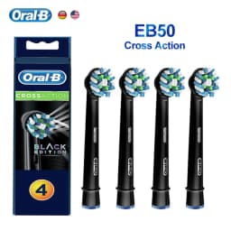 Oral B Electric Toothbrush Heads EB50 Cross Action 16 Degree Stains Removal Care Teeth Brush Heads Soft Bristle Nozzles 1-10pcs