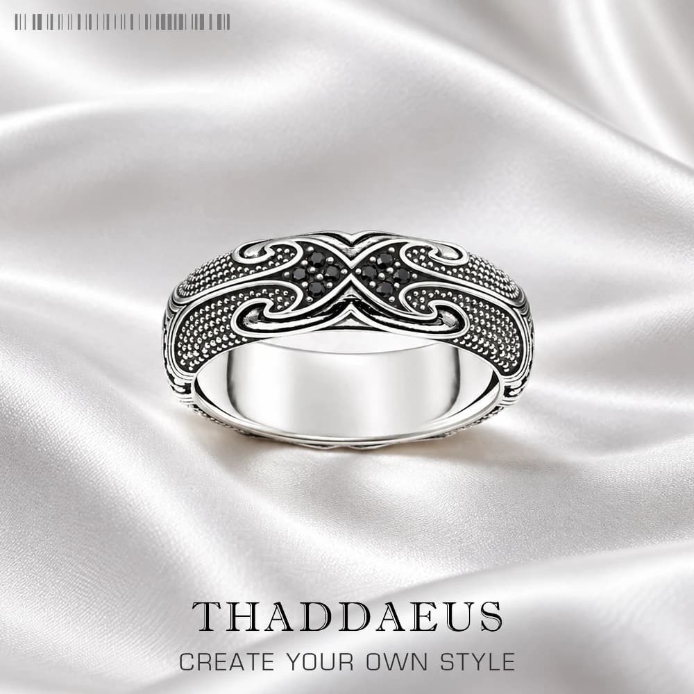 Band Ring Maori Tattoos Ethno Fine Jewerly For Women Men Autumn Brand New Cultural Ornament Gift In 925 Sterling Silver