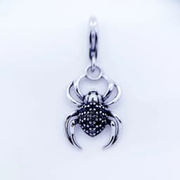 Spider Dangle Charm Pendant Nature High Quality 925 Sterling Silver Vintage Jewelry Gift For Women Men