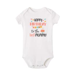 Happy Birthday To The Best Mommy Baby Clothes Newborn Unisex Toddler Jumpsuit Infant Mommy's Birthday Outfit Bodysuit Best Gifts