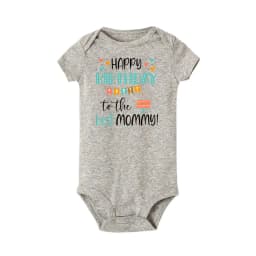 Happy Birthday To The Best Mommy Baby Clothes Newborn Unisex Toddler Jumpsuit Infant Mommy's Birthday Outfit Bodysuit Best Gifts