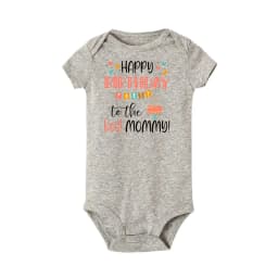 Happy Birthday To The Best Mommy Baby Clothes Newborn Unisex Toddler Jumpsuit Infant Mommy's Birthday Outfit Bodysuit Best Gifts