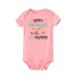 Happy Birthday To The Best Mommy Baby Clothes Newborn Unisex Toddler Jumpsuit Infant Mommy's Birthday Outfit Bodysuit Best Gifts