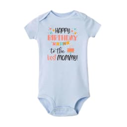 Happy Birthday To The Best Mommy Baby Clothes Newborn Unisex Toddler Jumpsuit Infant Mommy's Birthday Outfit Bodysuit Best Gifts