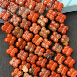 14MM Natural Stone Flower Tiger Eye Quartz Agates Spacer Loose Beads For Jewelry Making DIY Bracelet Necklace Accessories