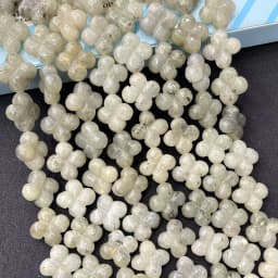14MM Natural Stone Flower Tiger Eye Quartz Agates Spacer Loose Beads For Jewelry Making DIY Bracelet Necklace Accessories