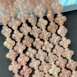 14MM Natural Stone Flower Tiger Eye Quartz Agates Spacer Loose Beads For Jewelry Making DIY Bracelet Necklace Accessories