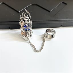 Fashion Japan Anime Hitman Reborn Joint Ring Gemstone Revolving Rings Cosplay Props Figure Toys Punk Gothic Fans Party Gifts