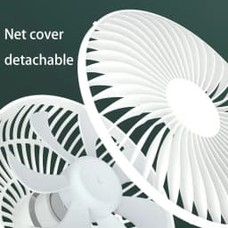 KASYDoFF USB Stroller Fans Power Bank Fan Clip Fan Portable with 4 Gears Quiet Clip on Mini Table Fan 720° Rotatable Battery Fan