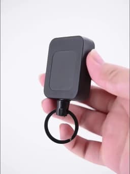 Stainless Steel Rope Back Clip Key Chain Anti-theft Keychain Easy To Pull Telescopic Buckle Key Ring High Rebound Keyring H73