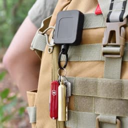 Stainless Steel Rope Back Clip Key Chain Anti-theft Keychain Easy To Pull Telescopic Buckle Key Ring High Rebound Keyring H73