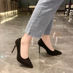 Women New Mid Heeled Sandals Black 6-8-10cm Pointed Thin Heeled Baotou Banquet High Heeled Shoes Womens Shoes Tacones Mujer