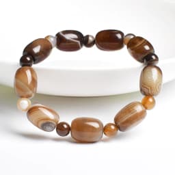 Natural Stone Beads Green Agates Charm Bracelets For Women Fashion Drum Barrel Shape Carnelian Bangles Female Summer Wristband
