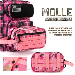 Tactical Toiletry Bag For Women Hygiene Bag EDC Tool Molle Pouches Small Dopp Kit Mens Shaving Kit Travel Shower Bag
