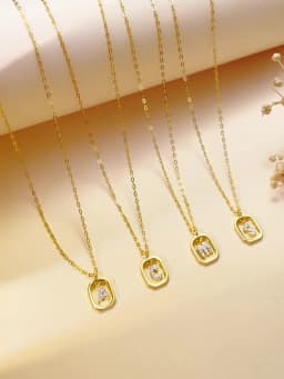 ANDYWEN 925 Sterling Silver Gold Inital Pendant Luxury Choker 2023 Long Chain Monogram Necklace Fine Jewelry Wedding