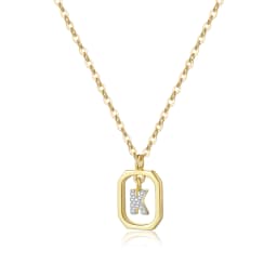 ANDYWEN 925 Sterling Silver Gold Inital Pendant Luxury Choker 2023 Long Chain Monogram Necklace Fine Jewelry Wedding