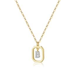 ANDYWEN 925 Sterling Silver Gold Inital Pendant Luxury Choker 2023 Long Chain Monogram Necklace Fine Jewelry Wedding