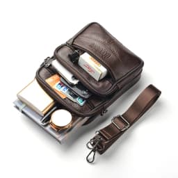 Men's Genuine Leather Crossbody Shoulder Bags High Quality Tote Fashion Business Man Messenger Bag Leather Bags Fanny Pack