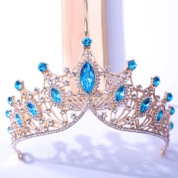 DIEZI Baroque Black Tiara Crown For Wedding Birthday Party Hair Jewelry Queen Bridal Bride Purple Crystal Crown Hair Accessories