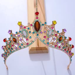 DIEZI Baroque Black Tiara Crown For Wedding Birthday Party Hair Jewelry Queen Bridal Bride Purple Crystal Crown Hair Accessories