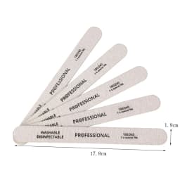 50Pcs 180/240 Nail Files Straight Edge Double Side Wood Nail Art Sanding Buffer For Salon Manicure UV Gel Tips Accessories Tool