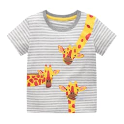 Jumping Meters New Arrival Boys Girls T Shirts With Fish Print Hot Selling Summer Short Sleeve Animals Kids Tees Tops