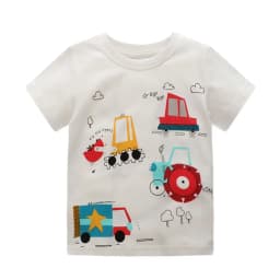 Jumping Meters New Arrival Boys Girls T Shirts With Fish Print Hot Selling Summer Short Sleeve Animals Kids Tees Tops