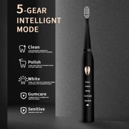 Electric Toothbrush 5-gear Mode USB Charging 4 colors IPX7 Waterproof Ultrasonic Rechargeable Soft Hair Toothbrush Adult Classic