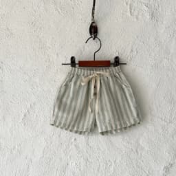 Vintage Linen Cotton Baby Boys Stripe Shorts Casual Buttons Pocket Design Baby Short Pants for Toddler Girls Clothing 0-24M
