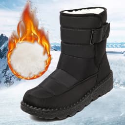 Waterproof Snow Boots for Women 2026 Non-slip Warm Winter Shoes Woman Thicken Plush Platform Ankle Boots Cotton Padded Shoes