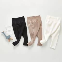 Spring And Autumn Newborn Infant Baby Boys And Girls Cotton Solid Color High Waisted Leggings Kids Fashion Baby Clothing
