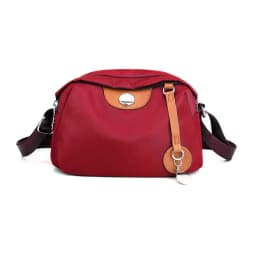 Nylon Women's Waterproof Large Capacity Crossbody Bag Casual Solid Color Messenger Shoulder Bag