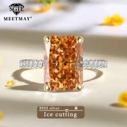 S925 Sterling Silver Tanzanite Blue Zircon Sparkle 5A Good Quality Ice Cut High Carbon Diamond Ladies Ring Fine Jewelry Women