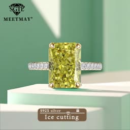 S925 Sterling Silver Tanzanite Blue Zircon Sparkle 5A Good Quality Ice Cut High Carbon Diamond Ladies Ring Fine Jewelry Women