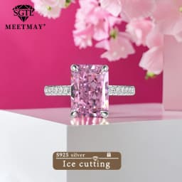 S925 Sterling Silver Tanzanite Blue Zircon Sparkle 5A Good Quality Ice Cut High Carbon Diamond Ladies Ring Fine Jewelry Women